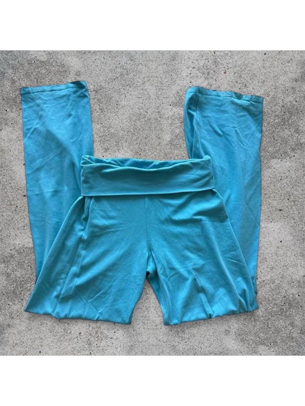 Brandy Melville bright blue priscilla pants